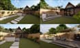create your garden, backyard, patio landscape design