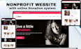 design a dynamic nonprofit charity website with donation system
