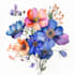 draw watercolor floral illustration