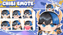 draw custom twitch emotes, chibi emotes, animated emotes, vtuber for stream