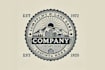design modern round , badge, patch, stamp logo