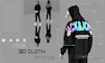 make clo 3d clothing render with 360 rotation