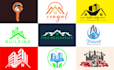 design clean real estate logo in 24 hours