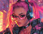 make a cyberpunk character art