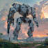 draw an awesome mecha robot art