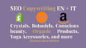 write SEO product descriptions for wellness and organic ecomm