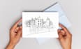 draw a custom wedding venue sketch