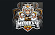 design amazing monkey king mascot logo with express delivery