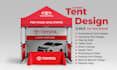 create professional canopy tent, table cover, and feather flag designs