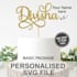 design a personalized cake topper digital file for laser cutting or 3d printing