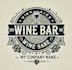design creative wine bar logo