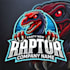 do wonderful raptor mascot logo design with express delivery