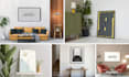 do custom canvas wall art mockup design