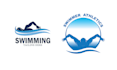 design summer swimming pool spa logo