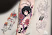 make your dream anime, manga tattoo design