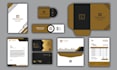 design minimal business cards, logo, and full stationery