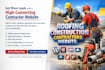 design plumber roofing construction electrician contractor website