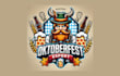 do unique flat oktoberfest mascot logo with express delivery