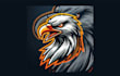 do creative hawk head mascot logo with free source file