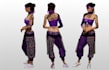 tattoo 3d girl game character,rig 3d vtuber facial,hardsurface sculpt game asset
