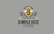 design super simple bee logo  with source file in 12 hours
