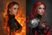 paint a realistic or fantasy portrait