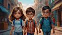 do children book illustrations, comic illustrations