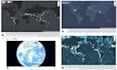 create animated data visualization, animated plot, 3d map, bar chart
