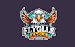 design flying eagle mascot logo with free revisions and vector file