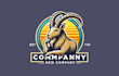 design creative ibex mascot logo with creative concept