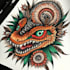 make a american traditional tattoo as you want