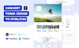 create professional landing page design, website in figma