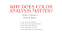 do personal color analysis for you