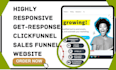 build getresponse website getresponse clickfunnel  getresponse sales funnel