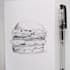 make black and white sketch pen drawing