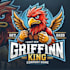 do make grifin king mascot logo design with express delivery