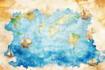 watercolor map illustration just for you