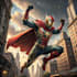 drawing custom superhero character in action