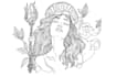 make a minimalist lineart tattoo design or illustration