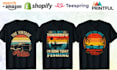 do custom retro vintage graphic t shirt designs for pod