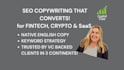 be your fintech saas crypto SEO expert content writer