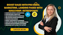 boost sales with pro email marketing , landing pages with mailchimp, getresponse