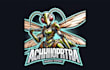 do achrioptera manga mascot logo with creative concepts