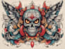 create any design in flash traditional tattoo style