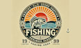 do unique outdoor hunting fishing and deer logo