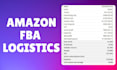 optimize amazon fba logistics, demand planning and forecasting using excel vba