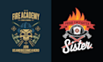 make t shirt skull firefighter logo