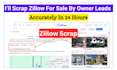 scrape any website, zillow, amazon, yellow pages for accurate data mining