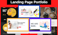 design landing page wordpress landing using elementor pro