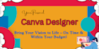 design anything in canva, canva logo, flyer, ig post